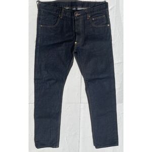The Hundreds Jeans Public Label Japanese Selvedge Denim Size 36 Button Fly Navy